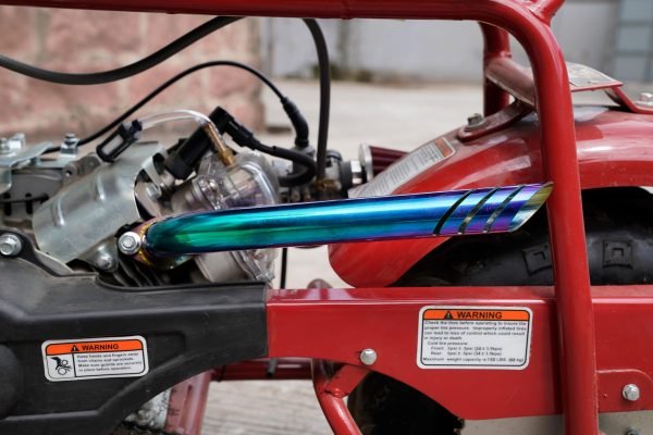 Header Pipe Kit for Coleman CT100U CC100X 98cc Predator 79cc 3HP Engine, Massimo MB100 79cc Mini Bike, 154F 3.0 hp Engine Parts (Colorful) - Image 3
