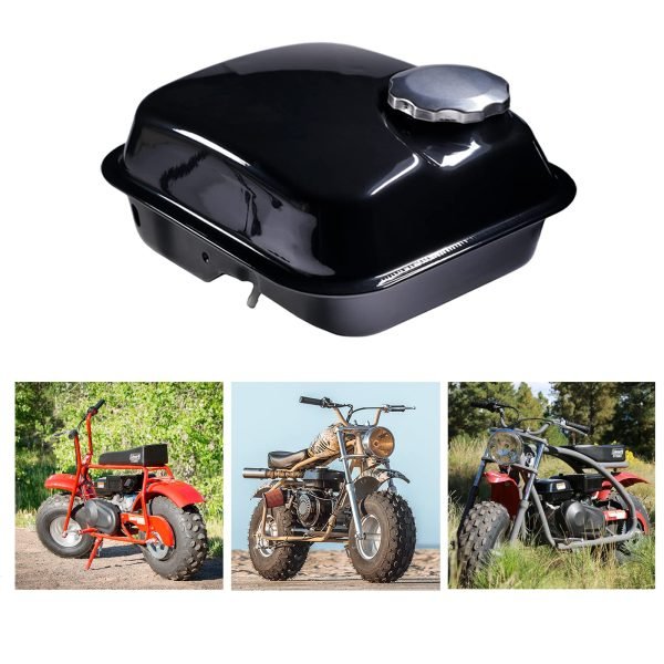 Side Port Gas Tank w/ Raised Cap For Coleman BT200X CT200U CT200UEX, Baja Warrior MB200 Mini Bike Fuel Tank Replacement for Hemi Predator 212 212cc 224 MAX performance Engine - Image 3