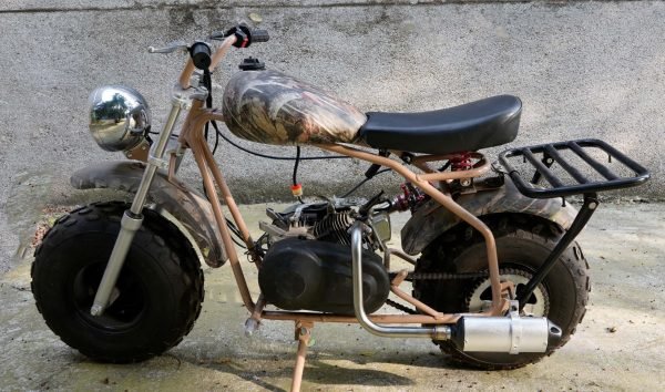 Performance Long Exhuast Pipe Muffler for Coleman BT200X CT200U EX KT196 196 Mini Bike Go Kart Predator 212 224 Honda GX160 Clone Engine Baja Warrior MB200 Parts (Silver) - Image 3