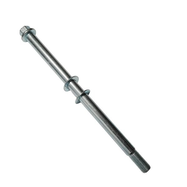 Front Axle & Lock Nut w/Washer Assembly for Coleman CT200U CT200UEX BT200X, Axis M200 196cc Off-Road Mini Bike (305mm) - Image 3