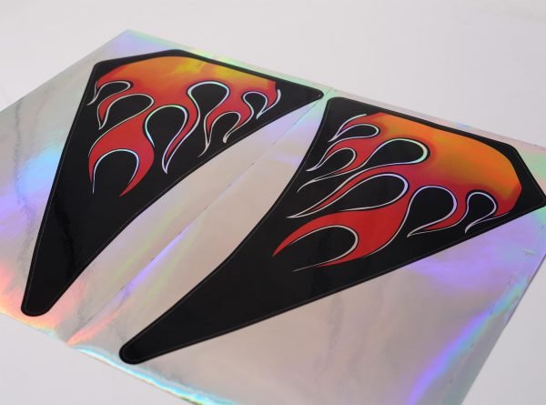 Side Panle Flame Sticker Decals for Motovox MBX10 Monster Mega Moto MMB80 80cc MMB105 105cc, For Mototec 105cc Mini bike - Image 3