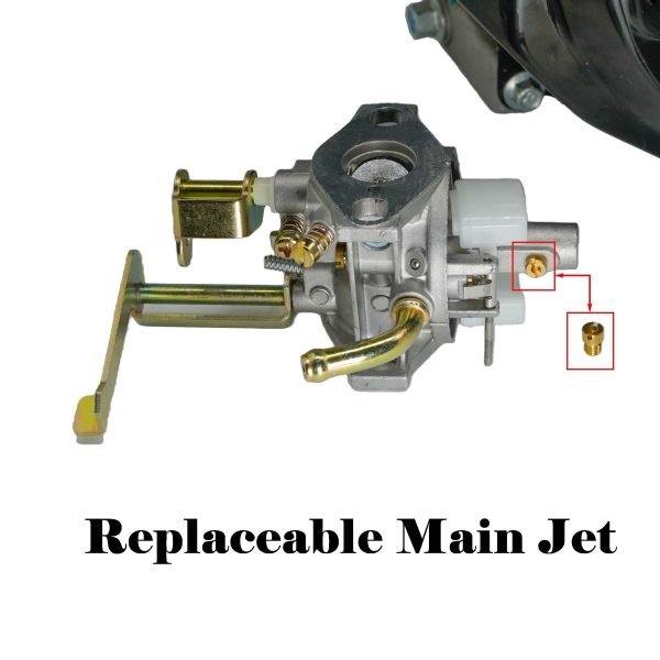 Performance Carb W/Replaceable Main Jet For Coleman CT100U CC100X Mini Bike GK100 SK100 CK100-S Go kart, Carburetor for Predator 79cc Engine; Massimo MB100 79cc, 98cc 154F Engine. - Image 3