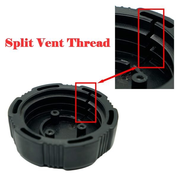Vent Go kart Thread Gas Cap For Coleman KT196, Hammerhead GTS 150 150cc, Screw on Gas Lid TrailMaster Blazer MID XRX 150cc, 200cc 196cc 212cc Go kart Twist on Fuel Tank Lid - Image 3