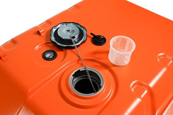 OEM Metal Generator Gas Fuel Tank for Generac GP5500 GP6500 RS5500 RS7000E GP7500E RS8000E XT8000E XT8500EFI, 0H7510A / 0H75100SRV 5500w 6500 6500w 7500 389cc OHV Portable Generator, Orange - Image 3