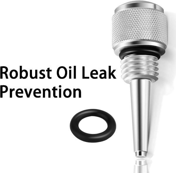 Aluminum Alloy Magnetic Oil Dipstick For Predator 212 Coleman 196cc Mini bike Ghost 224cc Engine, KT196 Go kart, BT200X CT200U EX, Baja Warrior MB200, Honda GX200 GX160 Clone Engine (Silver) - Image 4