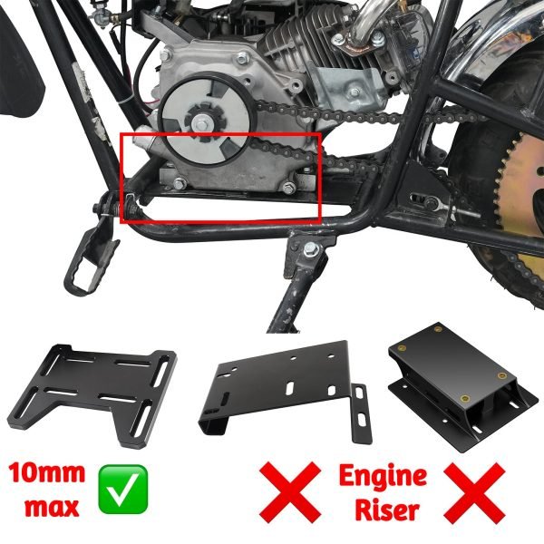 Central Trumpet Pipe for Predator 212 w/Monster Mega Moto MMB80 MMB105, Coleman RB100, Motovox MBX10 Baja DB30 97cc, For Orxyearth Dirt Kids Mini Bike (No Riser needed) - Image 4