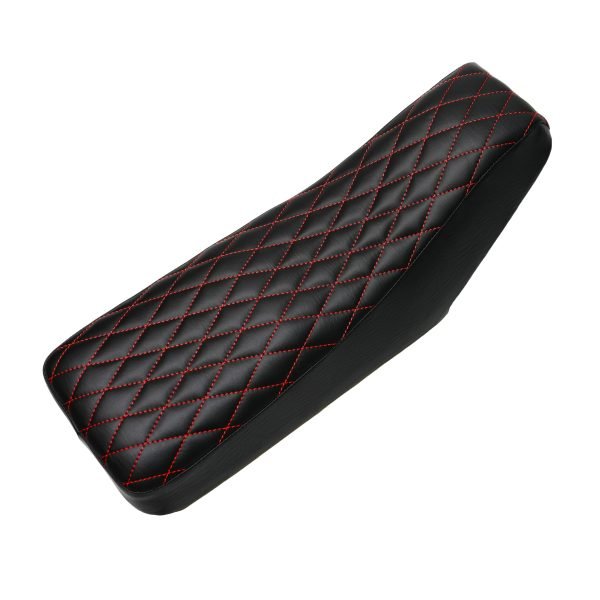 Diamond Stitch Retro Mini Bike Seat with Red Thread for Motovox MBX10, for Mototec 105cc Mini Bike - Image 4