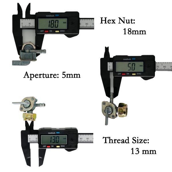 Metal Fuel shut off valve petcock for coleman CT100U CC100X 98cc mini bike, SK100 CK100 100cc Go kart - Image 4