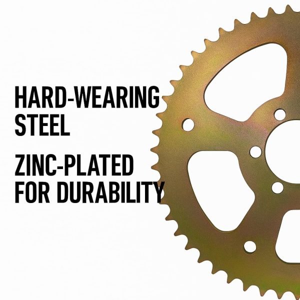 50T Balanced Performance Rear Chain 6 Hole Sprocket # 40 41 420 for Coleman CT100U CC100X Mega Moto MMB80 105 Baja Doodle Bug DB30 Motovox MBX10 Mini Bike - Image 4