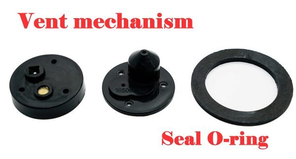 Vent Go kart Thread Gas Cap For Coleman KT196, Hammerhead GTS 150 150cc, Screw on Gas Lid TrailMaster Blazer MID XRX 150cc, 200cc 196cc 212cc Go kart Twist on Fuel Tank Lid - Image 4