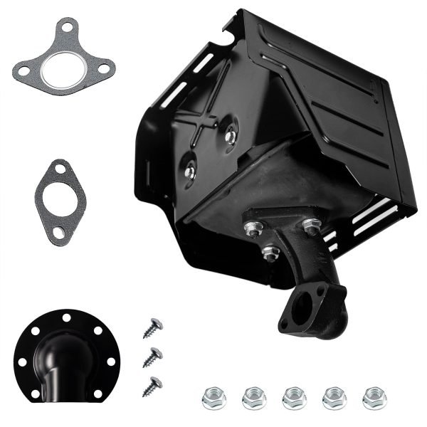 Exhaust Muffler w/Deflector For Predator 420cc 459cc 13 hp, Honda GX340 389cc GX390, DuroMax Lifan Loncin Engine Motor, 188F 15hp 190F Champion Water Pump, power washer, 18310-ZE2-W61 - Image 4