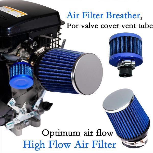 Carburetor Air Filter Adapter Kit for Monster Mega Moto MMB80 MMB105, Coleman B100 RB100 105cc, Motovox MBX10 Baja DB30 97cc Orxyearth Dirt Kids Mini Bike Lifan 80cc MMK80 Go Kart BLUE - Image 4
