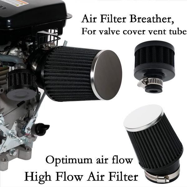 Carburetor Air Filter Adapter Kit for Monster Mega Moto MMB80 MMB105, Coleman B100 RB100 105cc, Motovox MBX10 Baja DB30 97cc Orxyearth Dirt Kids Mini Bike Lifan 80cc MMK80 Go Kart Black - Image 4