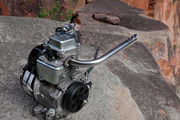 Header Exhuast Pipe Kit for Lifan 79cc Monster Mega Moto MM80 MMB105, Coleman RB100 105cc, Motovox MBX10 Orxyearth Dirt Kids Mini Bike Engine MMK80 Go Kart (Silver) - Image 5