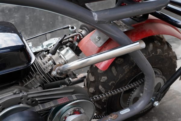 Header Pipe for Coleman BT200X CT200U EX KT196 196cc Mini Bike Go Kart Predator 212 224 Honda GX160 GX200 Clone Engine Baja Warrior MB200 Performance Parts (Silver) - Image 5