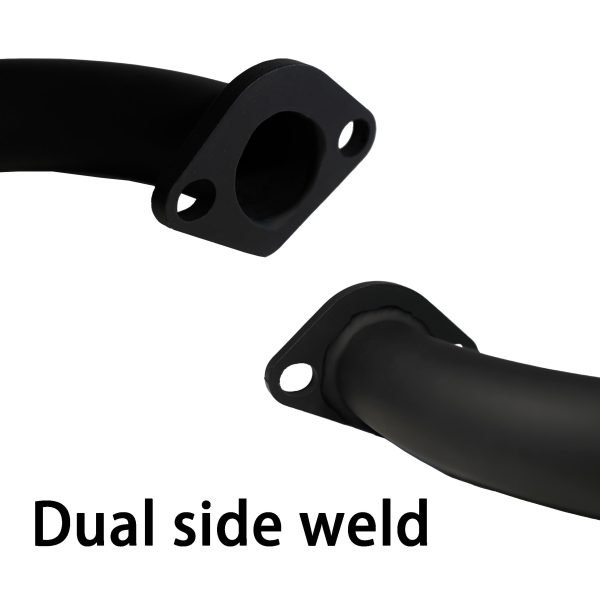 Stainless Steel Header Pipe for Coleman BT200X CT200U EX KT196 196cc Mini Bike Go Kart Predator 212 224 Honda GX160 GX200 Clone Engine Baja Warrior MB200 Performance Parts (Black) - Image 5