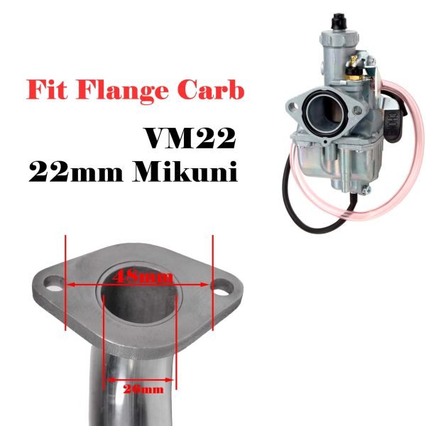 Inverted 22mm Manifold For Predator 212 Coleman 196cc Mini bike Ghost 224 KT196 Go kart, Reverse Racing Intake Pipe Inlet for Baja Warrior MB200 CT200U EX for Honda GX160 GX200 Clone Engine - Image 5