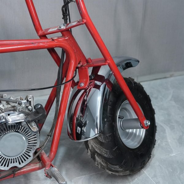 2 Universal Mini bike Chrome Fender for Monster Mega Moto MMB80 Baja DB30, Coleman CT100U CC100X RB100 105cc; Mudguard for FPR GMB100 Motovox MBX10, Mototec Mini Bike parts - Image 5