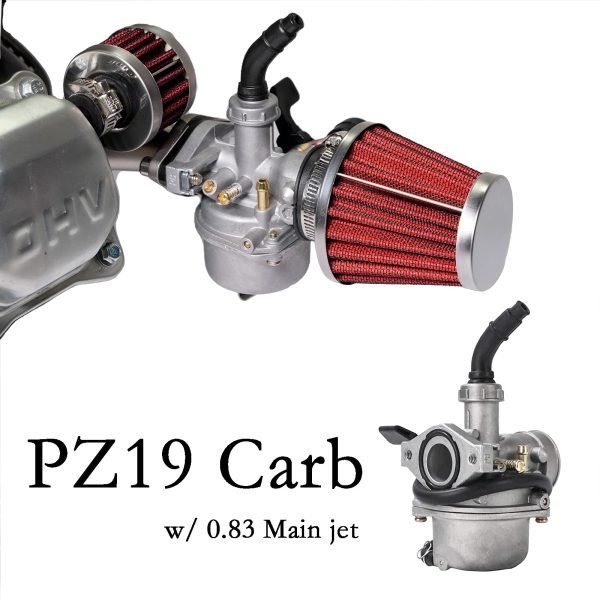 Stage 2 Performance Mainfold Kit for Predator 79cc 3HP Engine, Coleman CT100U CC100X 98cc, Massimo MB100 Mini Bike, Slide Carb Adapter 154F 3.0 hp Engine Parts, Red - Image 5