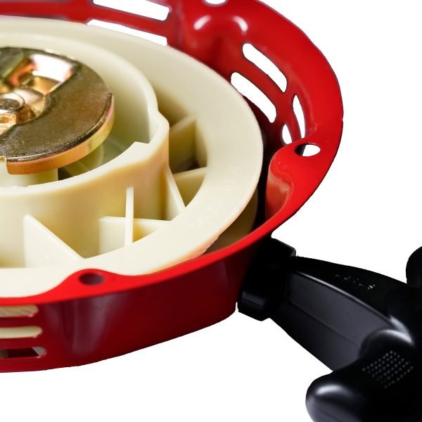 Pull Recoil Starter Assembly for Coleman KT196 Go Kart B200R CT200U 200cc Mini Bike, Predator 212 Pull Cord Start Honda 6.5HP GX160 196 Hisun Engine, Rage Red, Upgraded Handle - Image 5