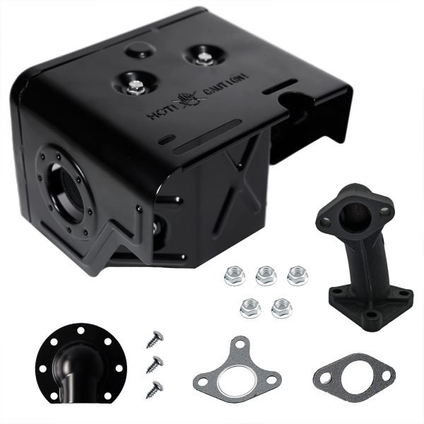 Exhaust Muffler Pipe w/Deflector For Predator 301cc, Honda GX240 GX270 8HP 9HP Engine Motor, Lifan Loncin Engine Motor, Champion Water Pump, power washer Snowblower Replacement kit - Image 5