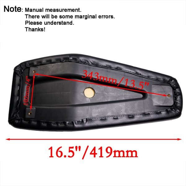 NEW Upgraded 17'' Seat for Coleman cc100x 100cc Motor cc100 3.0HP Mini bike Trail Powersports Parts, Black - Image 6