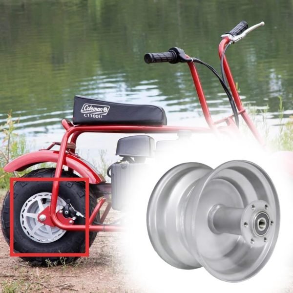 6'' Wheel Rim for Coleman CT100U CC100X Mini Bike (Silver, Rear Rim) - Image 6