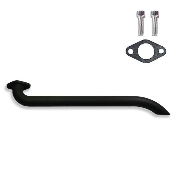 Header Pipe for Lifan 79cc/105cc Engine for Coleman B100 RB100, Mega Moto MMB80 MMB105, Phatmoto Gas Bike, Motovox MBX10 Orxyearth Dirt Kids Mini Bike MMK80 Go Kart (Black) - Image 6