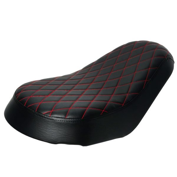Red Diamond Stitch Retro Mini bike Seat for Coleman B200 B200RS B200RSV - Image 6