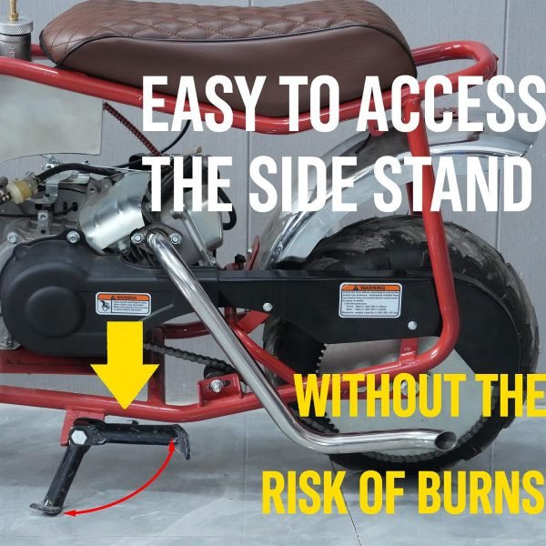 Left Tilt long pipe for Coleman CT100U CC100X 98cc, For FRP GMB100 Mini Bike Predator 79cc 3HP Engine, Massimo MB100 79cc Mini Bike, 154F 3.0 hp Engine Parts - Image 6