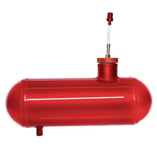Side Aluminum Mini bike Gas Fuel Tank Cylinder 4x12'' for Coleman Baja Montser Mega moto Predator Hemi non 212 Engine, Massimo Axis RealTree Motovox Mototec Gas Bike, Go Kart Parts (Red) - Image 6