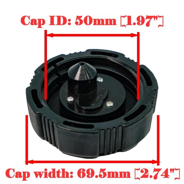 Vent Go kart Thread Gas Cap For Coleman KT196, Hammerhead GTS 150 150cc, Screw on Gas Lid TrailMaster Blazer MID XRX 150cc, 200cc 196cc 212cc Go kart Twist on Fuel Tank Lid - Image 6