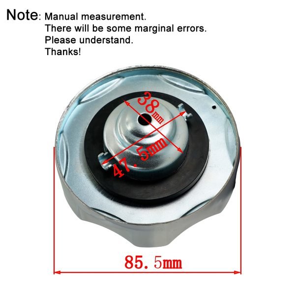King Size Metal Gas Fuel Tank Cap for Coleman CT200U Mini bike,OEM Genuine Gas Lid for Honda GX200 GX390 4HP-13HP Pressure washer Engine, Predator 212 196cc Snow Blower 17620-Z4H-900 - Image 6