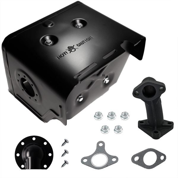 Exhaust Muffler w/Deflector For Predator 420cc 459cc 13 hp, Honda GX340 389cc GX390, DuroMax Lifan Loncin Engine Motor, 188F 15hp 190F Champion Water Pump, power washer, 18310-ZE2-W61 - Image 6