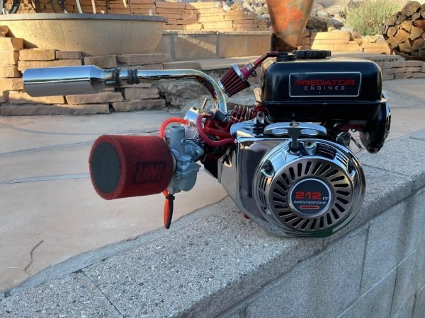 Chrome Recoil Fan Cover Shroud Housing for Predator 212 hemi Coleman B200R CT200U BT200X Mini Bike, KT196 Go Kart Baja Hisun Tillotson Clone 196cc Engine Honda GX160 GX200 - Image 7