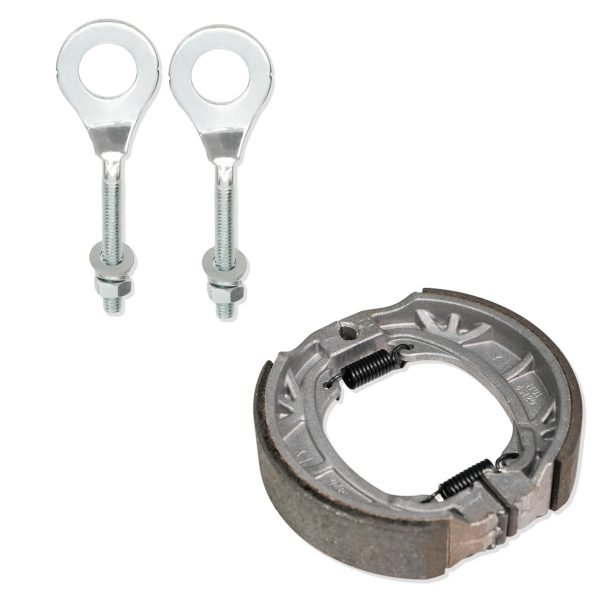 Rear Drum Brake Cover Shoe Kit w/Chain Tensioner for Coleman CT200U BT200X CT200UEX 196cc Hisun 200-3 200-7, Axis M200 Mini bike - Image 7