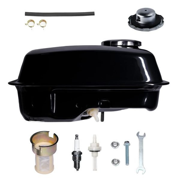 Side Port Gas Tank w/ Raised Cap For Coleman BT200X CT200U CT200UEX, Baja Warrior MB200 Mini Bike Fuel Tank Replacement for Hemi Predator 212 212cc 224 MAX performance Engine - Image 7