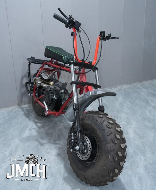 Raised Handlebar & kickstand FRONT FORK SUSPENSION KIT FOR Coleman CT200U BT200X CT200UEX 196cc Hisun 200-3 200-7, Axis M200 Mini bike (Black) - Image 7