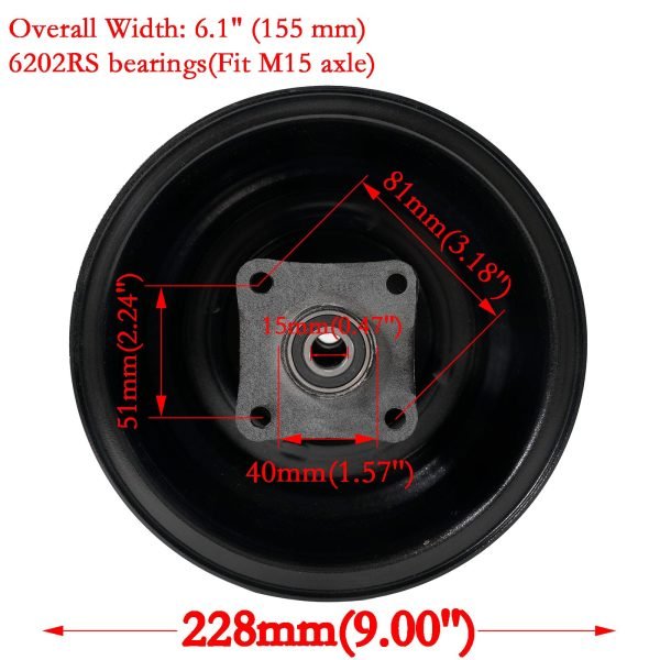Rear Rim Disc Hydraulic Brake Kit For Coleman CT200U BT200X CT200U-EX BT200X-G BT200X-O CT200U-EXR, Axis M200196cc Hisun 200cc Mini Bike - Image 7