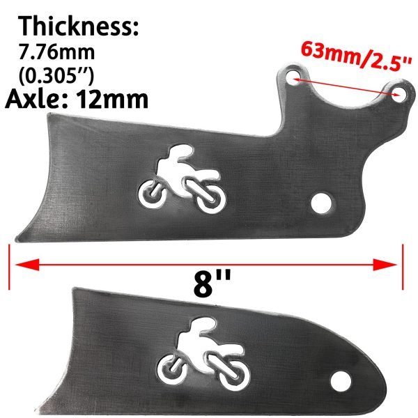 8'' Mini bike Stretch Extension Tabs for Coleman CT100U, Baja DB30 (Blitz, Dirt Bug, Racer) 97cc Mini Bike (Doodle Bug/CT100U, 8 inch) - Image 7