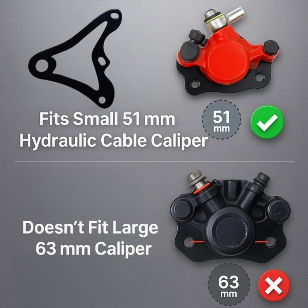 Mini Bike Hydraulic Brake Caliper Bracket kit for Monster Mega Moto MMB80 80cc FRP GMB100 98cc, For Coleman B100 RB100 RT100 Mini Bike - Image 7