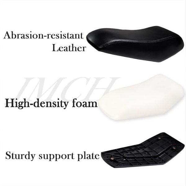 NEW Upgraded 17'' Seat for Coleman cc100x 100cc Motor cc100 3.0HP Mini bike Trail Powersports Parts, Black - Image 7