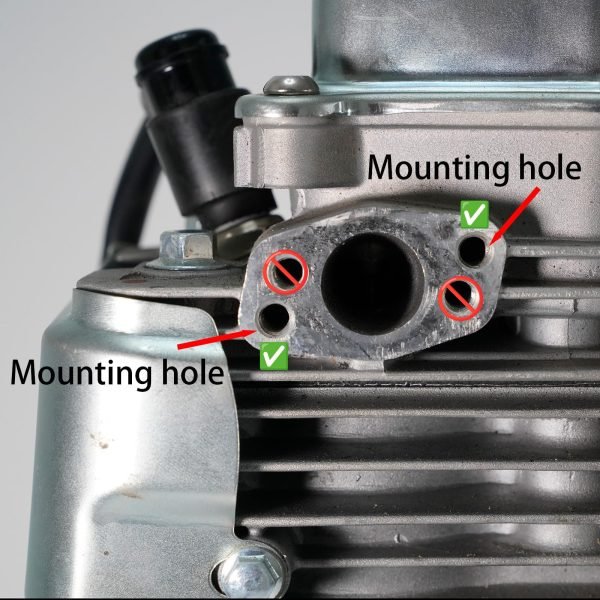 Header Exhuast Pipe Kit for Lifan 79cc Monster Mega Moto MM80 MMB105, Coleman RB100 105cc, Motovox MBX10 Orxyearth Dirt Kids Mini Bike Engine MMK80 Go Kart (Silver) - Image 8