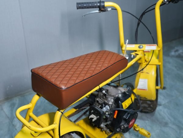 Upgraded 19'' Seat for Coleman ct200u, Baja DB30 (Blitz, Dirt Bug, Racer) ct200 200cc 196cc Motor 6.5HP Mini bike Trail Powersports Parts (Brown Diamond Stitch) - Image 8