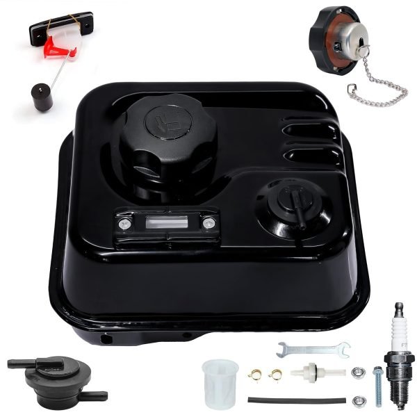 Fuel Gauge Gas Fuel Tank w/ Roll Over Valve for Predator 212 6.5HP 60363 Hemi Engine, For Coleman B200 B200R CT200U BT200X CT200UEX Mini Bike (Black) - Image 9