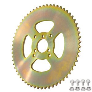 60T High Torque Rear Chain 3 Hole Sprocket # 40 41 420 for Coleman B200R B200 B200RSV RT200 RB200 CT200U CT200UEX BT200X Mini Bike