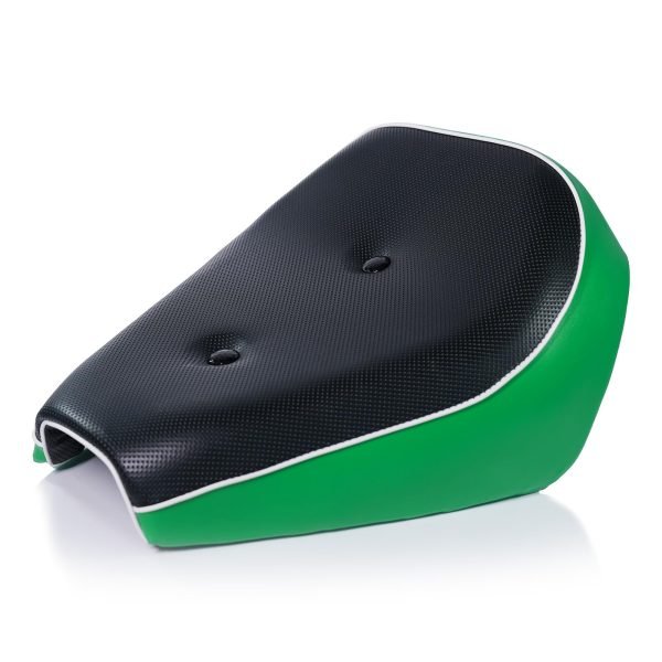 Upgraded Green Mini Bike 15'' Seat for Baja Warrior WR65, Mini Baja, Baja heat, Baja Carbon 6.5 196cc HT65 MB165 Trail bike Cushion Replacement parts