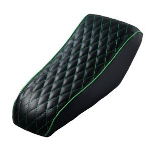 Green Diamond Stitch Retro Seat Cover for Coleman CC100X Mini Bike 98cc, Baja DB30 Hisun 100CC Kids Trail Bike Cushion Replacement Parts