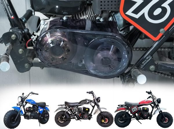 Black Smoke Clear Torque Converter Cover Compatible with 30 Series CVT for Trailmaster MB200 Hurricane 200X PRO Monster Dog II Mini Bike Parts - Image 2