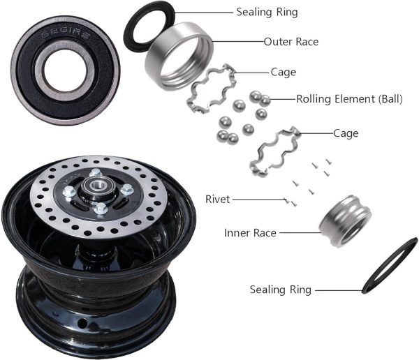 Front Rim Disc Hydraulic Brake Kit For Coleman B200R B200C B200V RB200, For Realtree RT200, For GPS Mega moto 212 MM212 200cc Mini Bike - Image 2